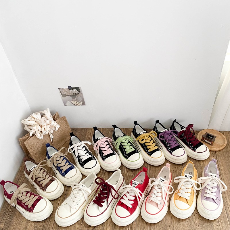 Thick Bottom Canvas Shoes Wome - Cutting Board Foam ulasan dan harga
